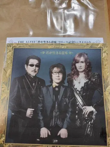 THE ALFEE 네가 사는 의미 전단지 미사용 새상품