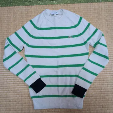 Lacoste 스트라이프 니트 스웨터