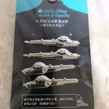 메탈 헤어핀 4개 세트 스마일 슬라임 드래곤 퀘스트
