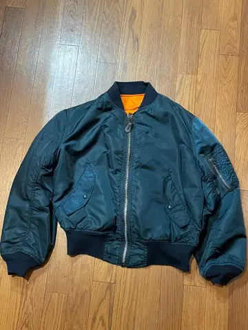 알파 네이비 MA-1 플라이트 자켓 USA 제조