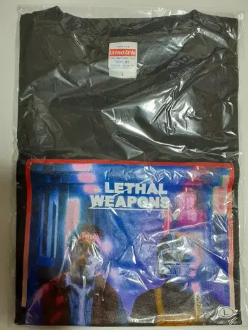 [ 미개봉 ] 더 리썰 웨폰즈 T셔츠 블랙 L사이즈