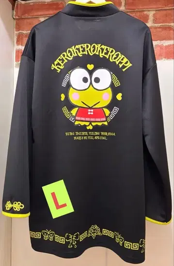 케로케로케로피 차이나 풀오버 L 백 프린트 택 포함 산리오