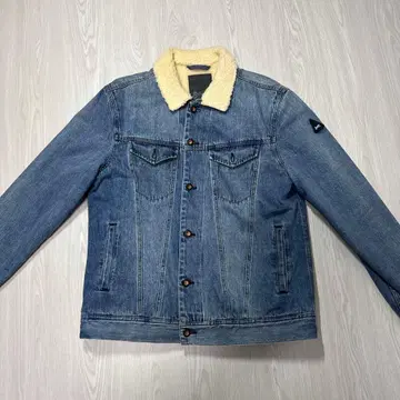 DENHAM 데님 자켓 보아 카라 부착