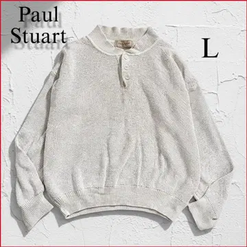 폴 스튜어트 이탈리아제 린넨 실크 니트 실크 린넨