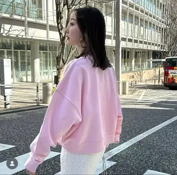 noble SELLICHI 볼륨 슬리브 숏 풀오버