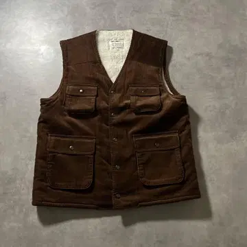 빈티지 코듀로이 멀티 포켓 헌팅 워크 베스트