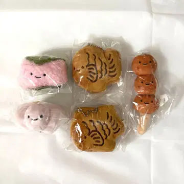 닛코리-노 화과자 봉제 인형 사쿠라모치 네리키리 타이야키 미타라시 당고