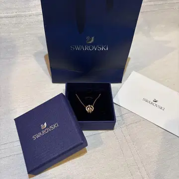 [ 새상품급 ] Swarovski 골드 라운드 펜던트 목걸이