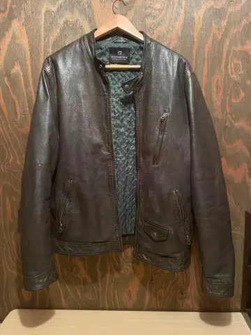 다크 브라운 가죽 자켓 Scotch and Soda