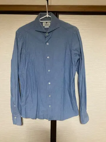 Giannetto Vinci Fit 샴브레이 셔츠 38