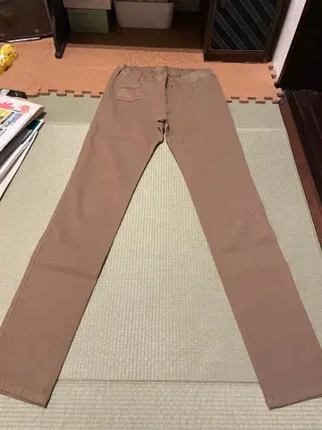 팔라스 팰리스 베이지 치노 팬츠 스키니 밴딩