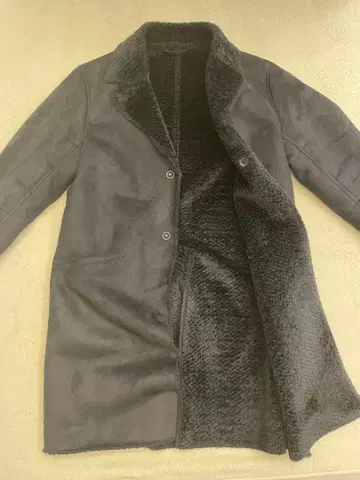 UNITED ARROWS 페이크 무스탕 체스터 코트