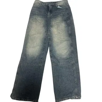 (새상품급) y2k 와이드 데님 S 사이즈 한국제 넉넉한 데님 그라데이션