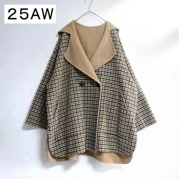 25AW SHIPS any: 리버 후디 판초 하프 코트