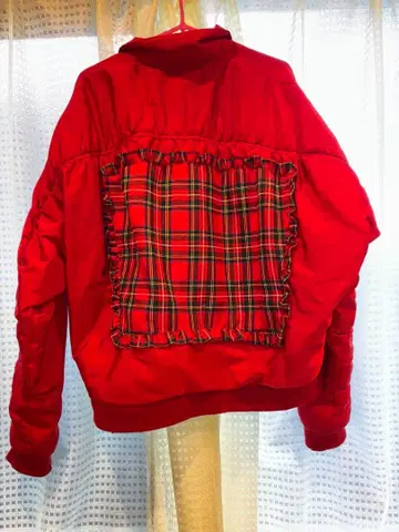 Last Virgin 아우터 빨간색 타탄 체크