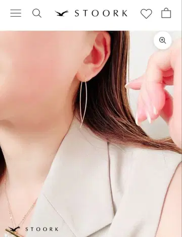 [ 새상품 ] STOORK 실버 귀걸이