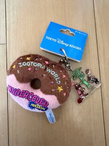 도쿄 디즈니 리조트 주토피아 도넛 키체인