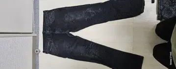 JOURNAL STANDARD 블랙 데님 팬츠 데미지 가공