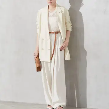 플라주 VIS/LINEN DB 자켓 린넨 아이보리