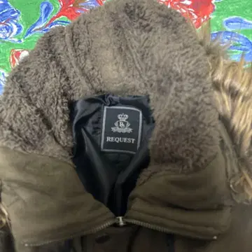 REQUEST 브라운 모즈 코트