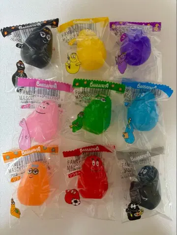 [미사용 새상품] 바바파파 피규어 마스코트 전 9종 세트 컴프