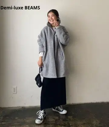 메구로 코시코 씨 착용 Demi-luxe BEAMS 플리스 블루종