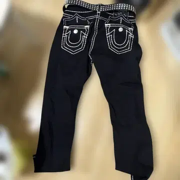 트루 릴리젼 블랙 스트레이트 데님