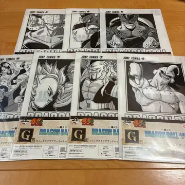 제일복권 DRAGON BALL 40th G상 클리어 파일 7종 세트