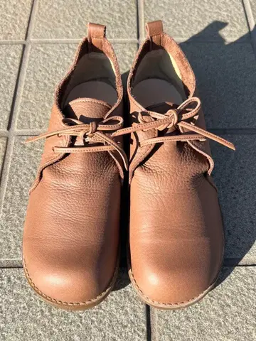 아로마 도 뮤게 브라운 가죽 캐주얼 슈즈