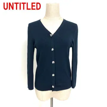 A6046 언타이틀 7부 소매 가디건 비쥬 레이온 네이비 2