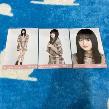 노기자카46 엔도 사쿠라 브로마이드 니트 셋업 원피스 46시간 TV 컴프