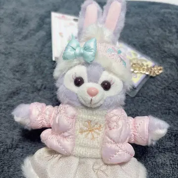 상하이 디즈니 겨울 한정판 스텔라 루 봉제 인형 키체인 키링
