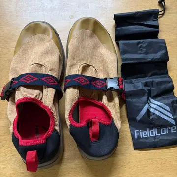 FieldCore 아웃도어 신발 L 사이즈 베이지/레드
