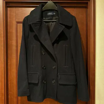 새상품급 폴로 랄프로렌 캐시미어 혼방 울 코트 네이비