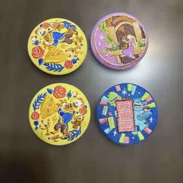디즈니 자수 캔뱃지 세트