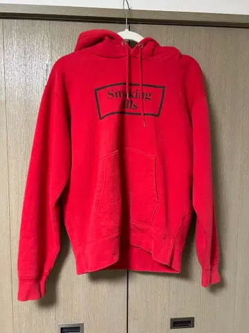 FR2 smoking kills 후드티 빨간색 M