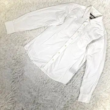 nano universe [ M ] 화이트 셔츠 베이직 긴팔 코튼