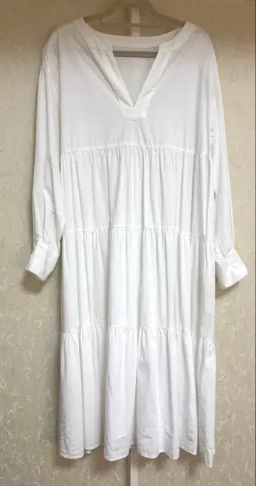 화이트 롱 원피스