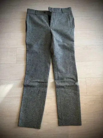 FRANK LEDER 그레이 울 슬랙스