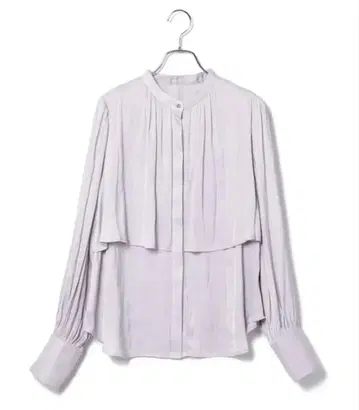 [ 새상품 ] VIS 스탠드 카라 레이어드 블라우스