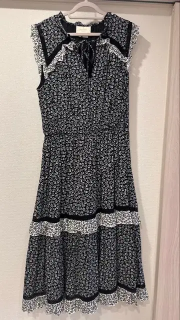 케이트 스페이드 플라워 프린트 미니 꽃무늬 슬리브리스 원피스 M