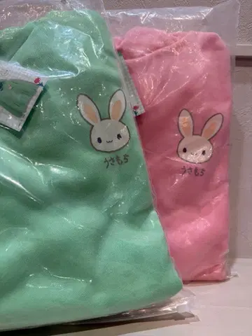 토끼 귀 플리스 후드티 2색 세트