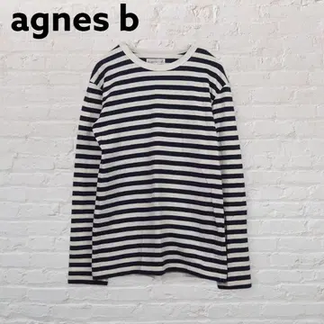agnes b. 에네스베 보더 긴팔 티셔츠