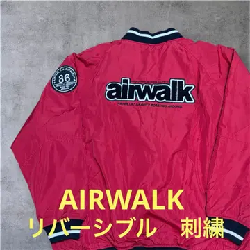 AIRWALK 리버서블 나일론 바시티 자켓 자수