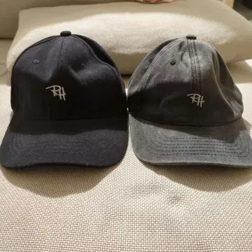 RH 로고 자수 야구 모자 2개 세트