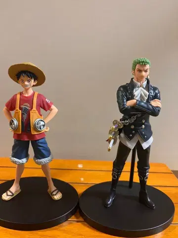원피스 루피 조로 피규어 세트 상자 없음