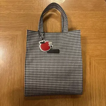 파밀리아 깅엄 체크 토트백