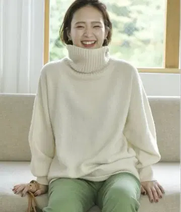 스픽 앤 스팬 울 캐시미어 터틀넥 풀오버