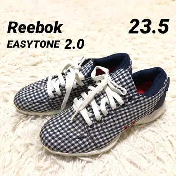 리복 [ 23.5 ] 이지톤 2.0 사에코 모델 깅엄 체크 네이비 컬러