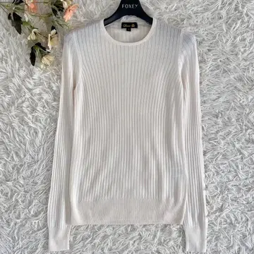 Drawer 드로어 18G 캐시미어 실크 리브 크루넥 니트